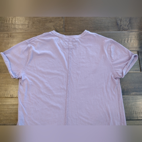 WE THE FREE PEOPLE oversized Lavender short-sleeve T-Shirt Tee - XS - Picture 5 of 10